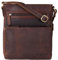 STILORD 'Kian' Umhängetasche Herren Klein Leder Vintage Schultertasche für Männer Messenger Bag mit vielen Fächern Herrentasche zum Umhängen aus Echtleder, Farbe:cognac - dunkelbraun