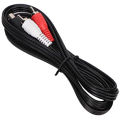Adattatore da 4 Pin MINI DIN S Video a 3, Cavo Adattatore da 4,9 Piedi MINI DIN 4PIN a 3RCA Maschio a Maschio Rosso Giallo Bianco per Laptop per TV per Ufficio per Proiettore