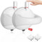 LORESJOY 2Pcs Haltegriff mit Saugnapf, Haltegriffe Dusche Ohne Bohren, Haltegriffe für Senioren, Unter Druck Setzen Badewannengriff Mobiler Haltegriff Bad Duschgriff WC Rutschfreier Haltegriff