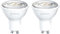 sailsco Classe A Lampadine GU10 LED Spot,3.3W (Equivalenti a 83W),600 Lumen,2700K Bianco Caldo,Risparmio Energetico LED GU10,Lunga Durata,Basso Consumo,36° Angolo del Fascio,Non Dimmerabile,2 Pezzi