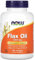 Now Foods - Flax Oil, 1000mg | Hochwertiges Omega-3-Fettsäuren-Supplement für die tägliche Gesundheit - 100 Softgels