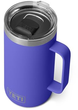 YETI Rambler 24 oz Mug, Vacuum Insulated, Stainless Steel with MagSlider Lid, Ultramarine Violet