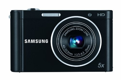 Samsung ST66 Compact Digital Camera -16.1MP, 5x Optical Zoom 2.7 inch LCD - Black (Renewed)