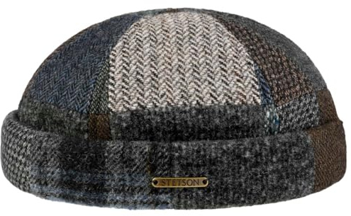 Stetson Viscott Berretto Docker Patchwork Prodotto in UE Uomo Autunno Inverno