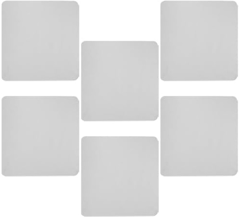 Alipis Lot de 6 Chiffons D'essuyage en Microfibre Gris, Grand Format, pour Lunettes, Objectifs D'appareil Photo et Écrans, Chiffon de Nettoyage sans Trace, pour Électronique et Optique