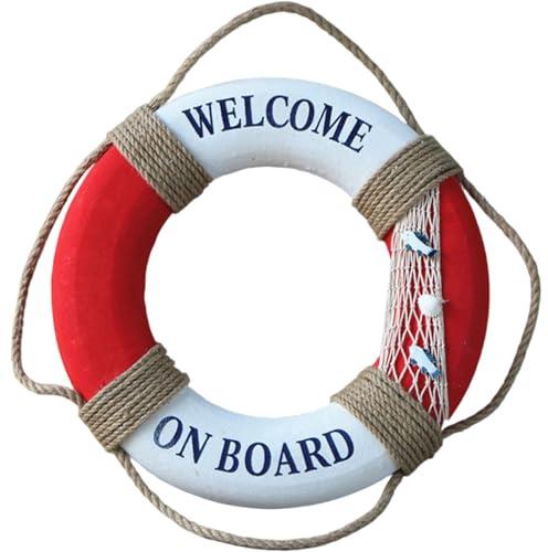 Pool Float - Swim Foam Life Preserver Ring with Perimeter Rope, 16 Inch Portable Lightweight for Swimming Pool Lake River Seaside