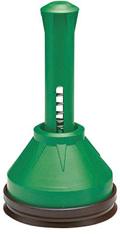 PARODI & PARODI - Super Asco Déboucheur Canalisation, WC, Lavabo, Douche - Ventouse Déboucheur Evier à Ressorts à Double Action, 24 cm Hauteur et 12 cm Diamètre, Facile à Utiliser et Ultra Résistant