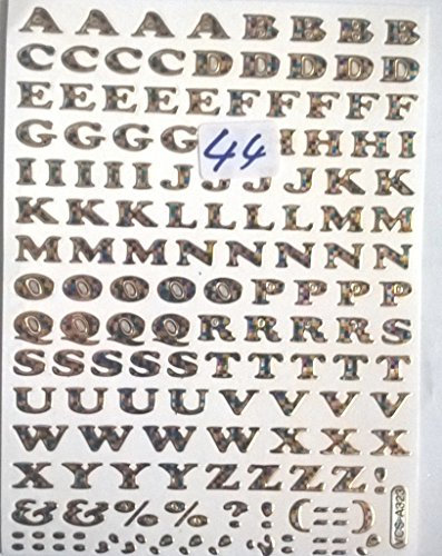 B2SEE Buchstaben Sticker/Aufkleber Klebe-ABC-Alphabet zum aufkleben