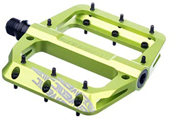 SixPack Racing Vertic Pedale, flach, für Erwachsene, Unisex, Electric Green, Single