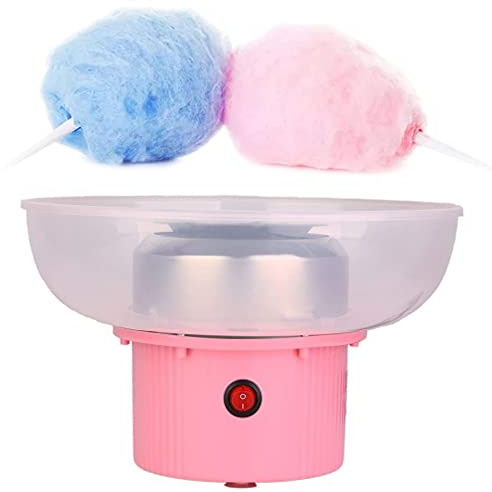 CXJC Electric Mini Kids Cotton Candy Machine Plastic Material Small Portable and Easy to Use, Professional Food Grade Gift for Home Kids Party
