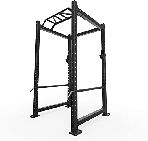 Atletica R8-Base3 | Power Rack | 123cm x 123cm | Studioqualität | 3mm Stahl auf 75mm Vierkantrohr | Basismodell | Studioqualität