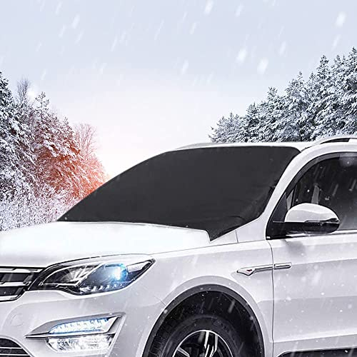 Aoreun Frontscheibenabdeckung,Magnet Fixierung Faltbare Auto Scheibenabdeckung Auto Windschutzscheibe windschutzscheibenabdeckung für Anti Frost, Schnee, Wind, Staub und Sonne, 210 x 120cm