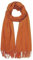 CLELLA Damen Kaschmir Schal Doppelseite Baumwolle mit Quasten Weiche Großer Deckenschal Mehrweg (Orange)