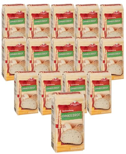 BIELMEIER KÜCHENMEISTER Brotbackmischung Dinkelbrot 15 Stück á 500 g Jeden Tag frisches Brot genießen Made in Baden-Württemberg