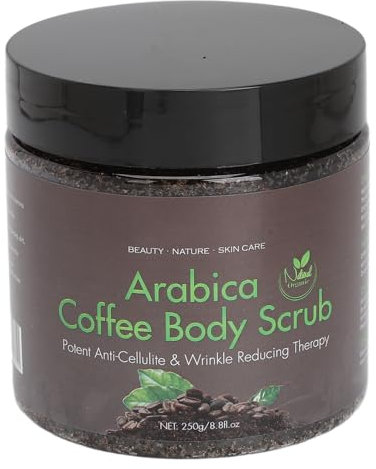 Scrub Pelle Al caffè, Scrub Corpo, Rimozione Cuticole per Pulizia Profonda, Crema Esfoliante Corpo Idratante, Scrub Idratante Ed Esfoliante Corpo, Viso, Mani, Piedi, 250 G