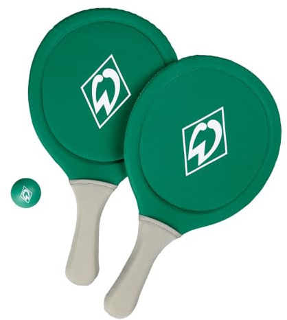 SV Werder Bremen Beach-Ball-Set Raute Neopren grün mit Transporttasche Offizieller Fanartikel