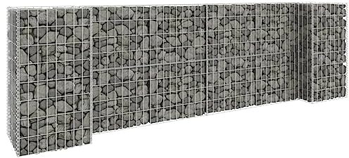 LLEZKBR Furniture Select Gabionen-Pflanzgefäß aus Stahldraht, 260 x 40 x 80 cm
