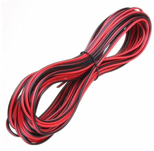 20 Meter 22AWG Electrical Wire, 12V/24V with 2 Core Cable, 22 Gauge 65.6ft Extension Electric Cable Wire for LED Strip Light