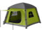 Outsunny Inflatable Camping Tent w/Hand Pump, Easy Setup 1/2 Person Blow Up Tent Waterproof 190T Taffeta w/Mesh Windows, Doors and Carry Bag, Green