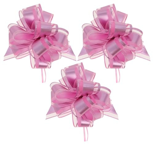 CAPASTEC 3 Pcs Lazo De Regalo Rosa De PP para Envolver Regalos