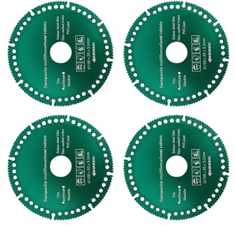 4 Inch Angle Grinder Discs,Indestructible Disk for Grinder, Composite Multifunctional Cutting Saw Blades, Strong and Durable, No Deformation, No Cracking for Cutting Tiles, Glass, Metal and Wood