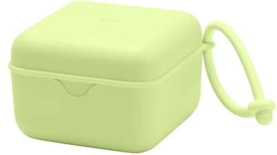 BIBS Dummy Box, Steriliser Case, Clean & Travel-Friendly, Matcha | Holds Up to 3 Dummies | Steriliser Case | BPA-Free Food-Grade Material | Easy Access