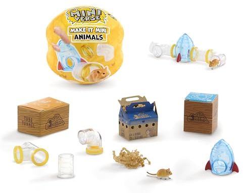 MGA's Miniverse Make It Mini Animals Series 2 - Include 1 figura di animale con accessori, mini oggetti da collezione, 8 da collezionare, per collezionisti e bambini - Età 8+