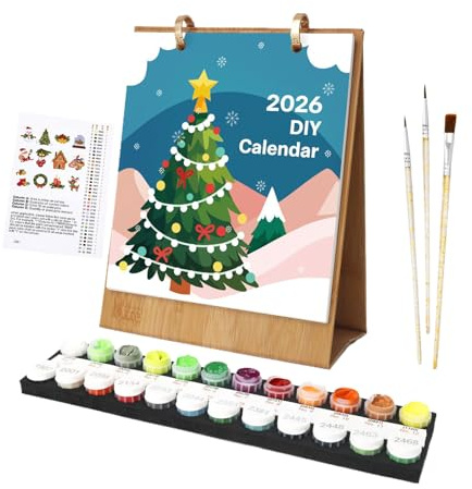 Calendario natalizio 2026, da scrivania, per insegnanti, scuola, scuola, adolescenti, bambini, cucina, casa, famiglia
