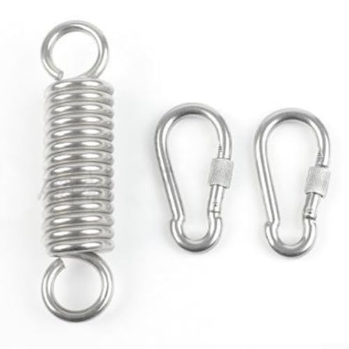 Gdfnmogo Ganci per sedia a dondolo da esterni, con doppia molla girevole, capacità di 600 kg, in acciaio inox, resistenti alle intemperie, per giardino, patio e cortile (tipo B)