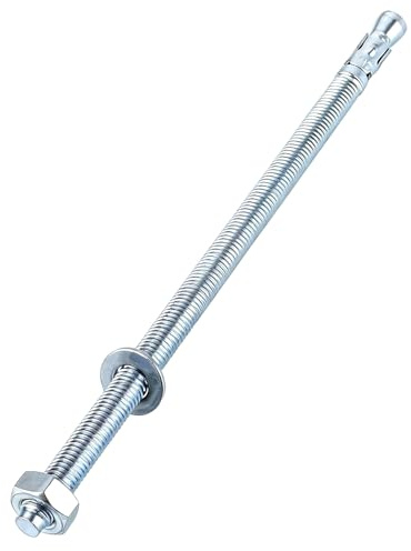YOUNTHYE 20 pcs goujon ancrage m10 cheville beton 10mm Ancre lourde boulons et écrous d'ancrage robustes Ancrage galvanisé pour charges lourdes lot de Goujon à expansion M10x220mm