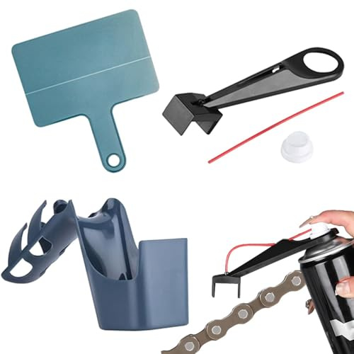 Limpiador De Cadenas De Motocicleta - Kit De Mantenimiento De 32x18x11 Cm, Pulverizador De Antisalpicaduras ABS 200 G - Aplicador De Lubricante Portátil Para Viajes En Bicicleta, Taller, Garaje