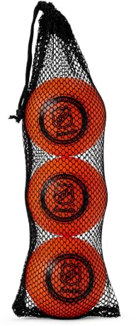 Franklin Sports Street Hockey Balls, Low Bounce, 3 Balls