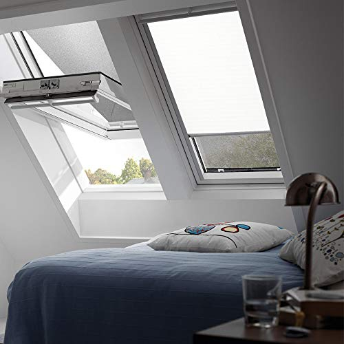 Orignal VELUX Verdunkelungsrollo DKL Y85 1025S / Bedienart : Manuell / Farbe : Uni Weiß / Fenstergröße : Y85 / Fenstertypen : VU, VL, VKU _6623