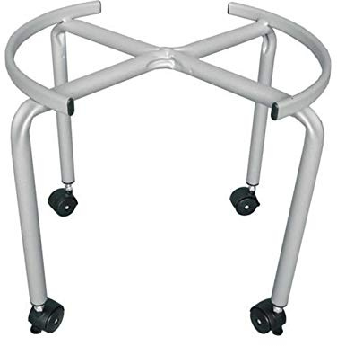 Sansone Supporto con Ruote per Contenitore Olio lt.25-30-50 Piede Fusto Botte Carrello