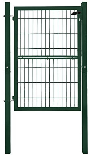 V2Aox Porte Portail Jardin Cadenas Serrures Clés Galvanisé Acier, Couleur/Hauteur de Porte:Vert / 140 cm