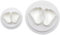 Froiny 2pcs Baby-fuß-ausstechform DIY Fuß Plätzchen-Form-schneiden Backen-Werkzeuge Fondant-Kuchen-Dekoration Keks-Stempel