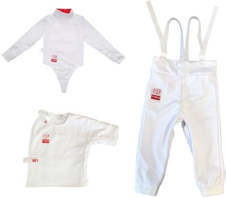 WRYSQBHJYB Combinaison D'escrime 350N (ensemble Pantalon/veste/gilet), Combinaison D'escrime, Combinaison de Protection D'entraînement D'escrime, Équipement, Main Gauche(56#)