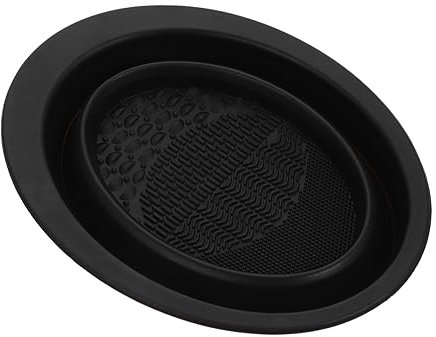 CTIRCHIU Silicone Makeup Brush Cleaning Pad Scrubber Bowl Black Professional Beauty Tool Cleaner Mat for Cosmetic Sponge and Brush Washing