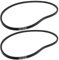 ECSiNG Cinghia Trapezoidale 2 Pezzi 22431-VG4-B50 Compatibile Con Honda HRB 536 C Compatibile Con Trasmissione Tosaerba IZY 53