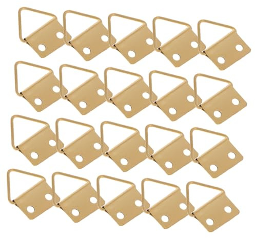 CLISPEED Lot de 150 Crochets en Métal Triangulaires pour Cadre Photo Mural Supports Invisibles pour Peintures à L’Huile Boucles Suspendre Robustes pour Fixation Tableau en Bois