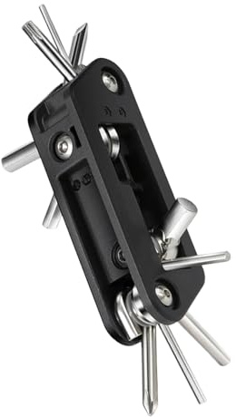 Wynrzyj Set di attrezzi multifunzione 10 in 1 per bicicletta, in acciaio, pieghevole, borsa per la manutenzione multitool per la riparazione della bicicletta