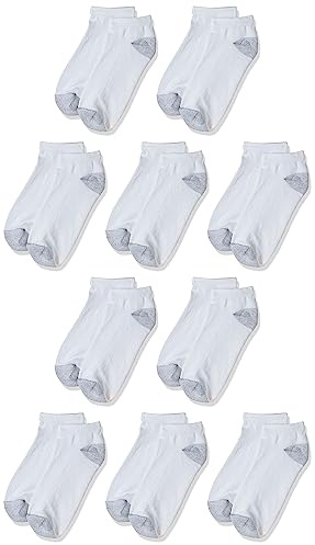 Hanes womens 10-pair Value Pack Low Cut athletic socks, White, 5 9 US
