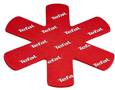 Tefal K2203004 Set of 4 Red Pan Protectors