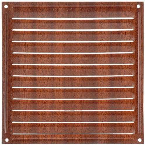 Brinox B70500Z - Rejilla de ventilación (17 x 17 cm) color madera oscura