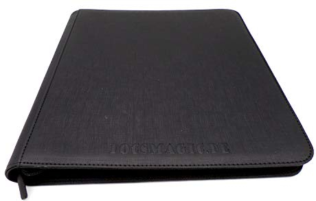 docsmagic.de Premium Pro-Player 12-Pocket Playset Zip-Album Black - 480 Card Binder - MTG - PKM - YGO - Reissverschluss Schwarz