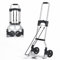 sogesfurniture Aluminium Sackkarre Transportkarre klappbare Handkarre, mit kostenlosem Gummiband für Fixieren der Gegenstände, bis 60kg Tragkraft, Silber