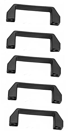 Der-beste-Preis Tragegriff aus Kunststoff Handgriff Schrankgriff schwarz Kistengriff Ziehgriff Griff Bohrlochabstand 120mm 5 Stück