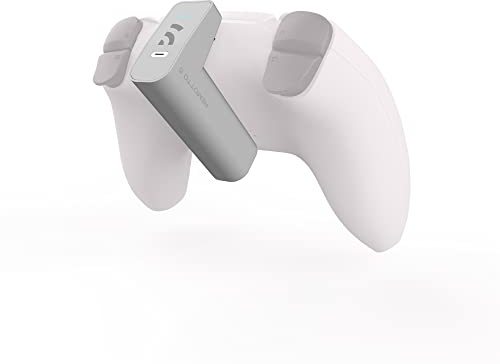 Remotto5 - PS5 Controller-Ladegerät Kabelloses, Tragbarer Akku für DualSense, Play während des Aufladens, Lange Akkulaufzeit, +12 Stunden Akkulaufzeit, PS5 Zubehör
