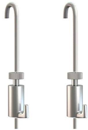 Artiteq - Set de Suspension Accrochage Tableau tiges 100 cm en U 2mm & Crochets 15kgs Arti