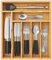 Lifewit Besteckaufbewahrung für Schublade, Besteckorganisator Schublade, Großer Küchenutensilienkasten, Küchen Organizer, Aufbewahrungsbehälter für Gabeln Messer Löffel Geschirr,7 Fächer, Natural